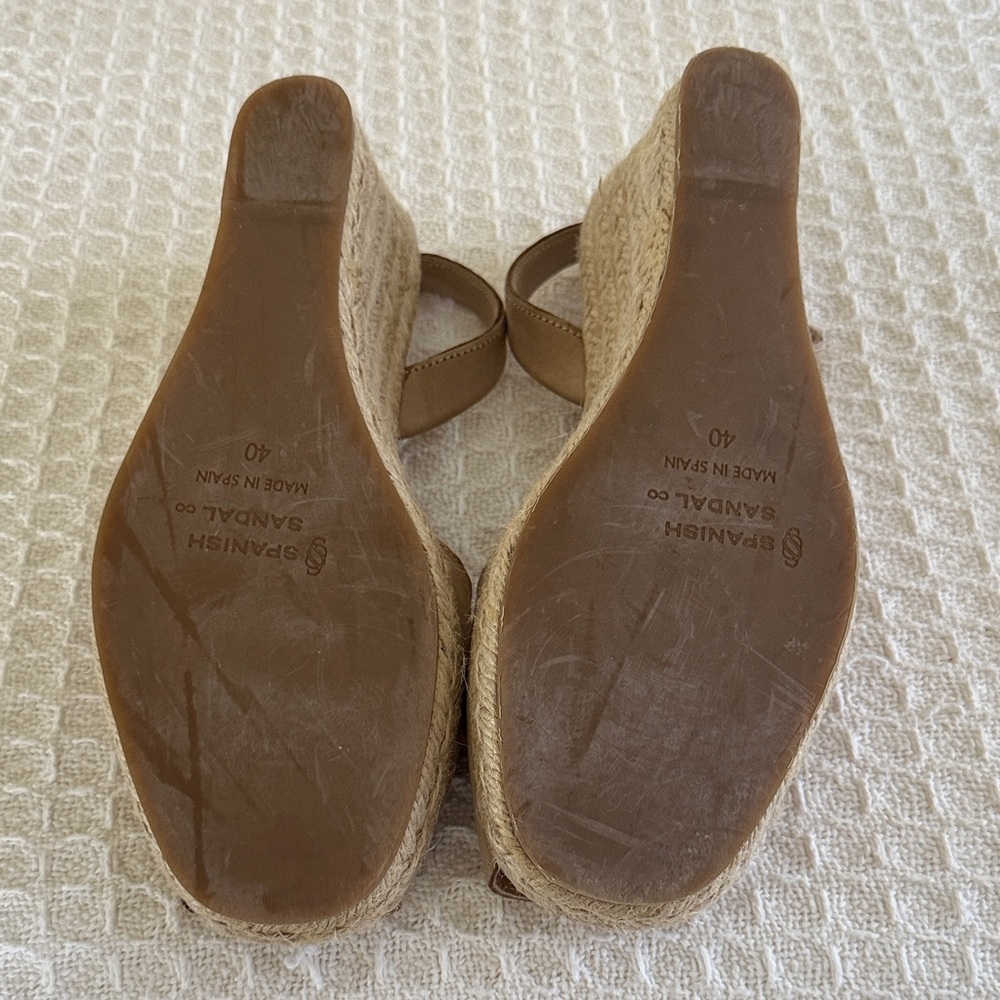 Spanish Sandal Co. Tan Espadrilles for Women Sz. 7.5 (Europe 40) Super Comfy! - Picture 8 of 9